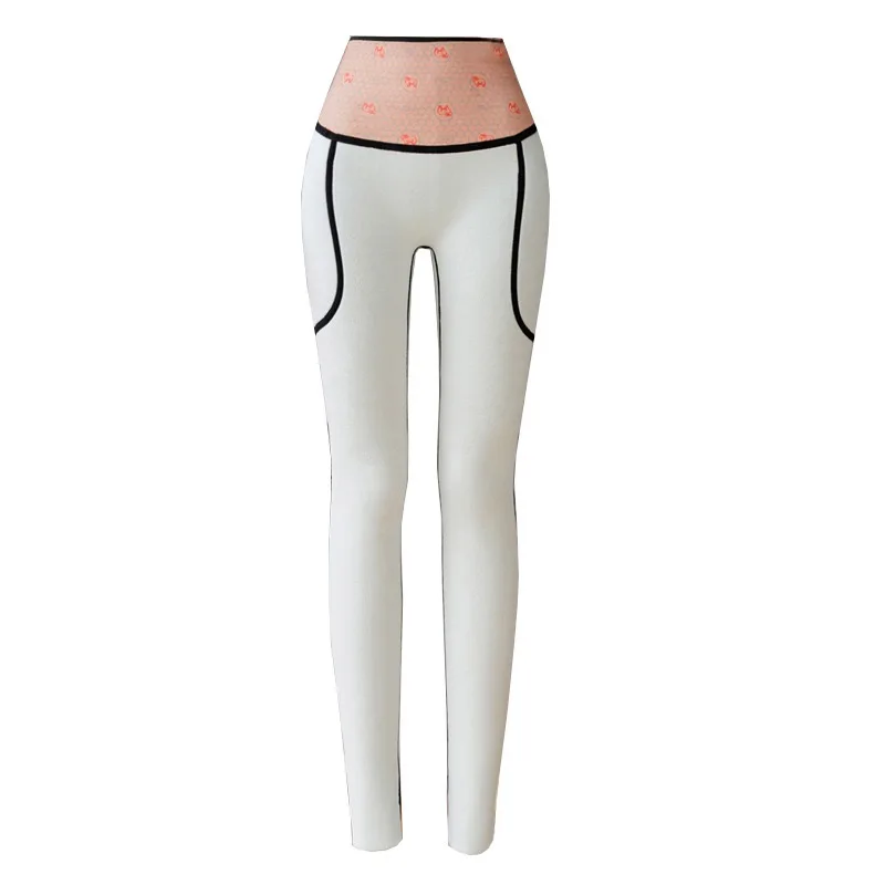 กางเกงโยคะผ้ากำมะหยี่เนื้อนุ่มเอวสูง รุ่น Thiened Lamb ทรงเข้ารูป ช่วยกระชับสัดส่วน อุ่นสบาย ใส่เป็นเสื้อคลุมด้านนอกกันลมได้  ไซส์พลัส  ชั้นในสำหรับออกกำลังกาย...