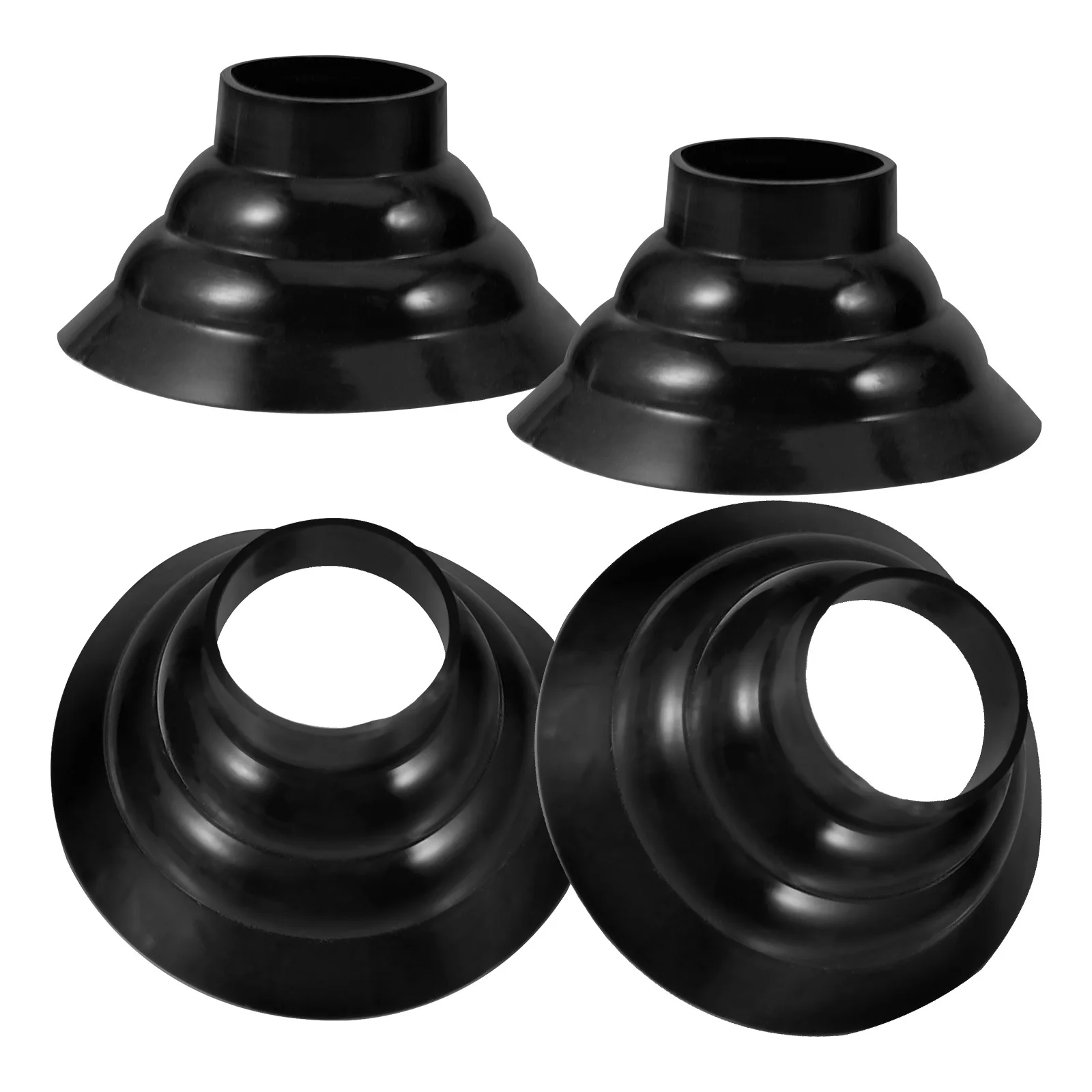 4 قطعة عكاز البلاستيك نهاية الحصير سميكة قصب نصائح استبدال المضادة للانزلاق الرحلات القطب القدم يغطي عصا للمشي ينتهي #1