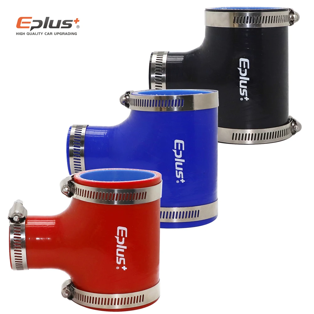 

Универсальный силиконовый шланг, Т-образный трехходовой разъем, адаптер, синий, черный, красный, устойчивый к высоким температурам, силикагель