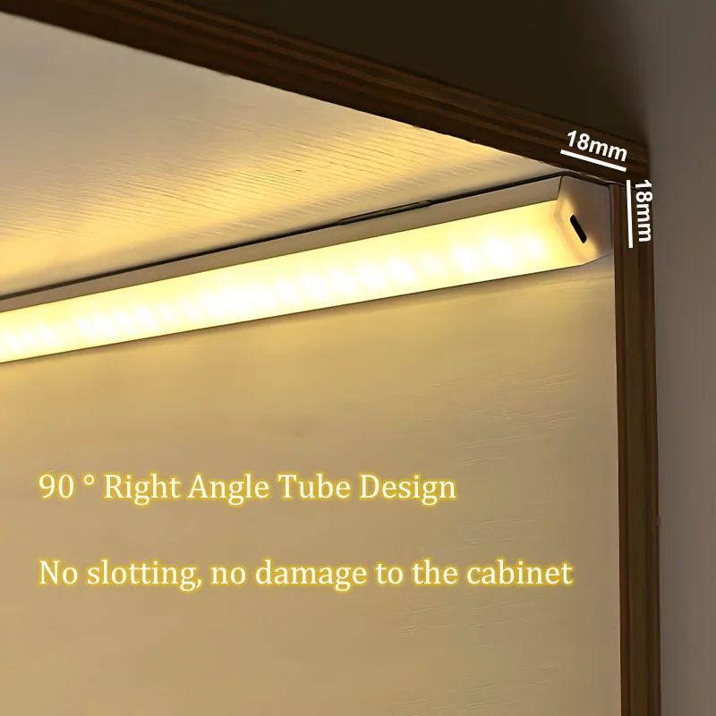 Wireless Motion Sensor Light USB Rechargeable Lamp Wireless Under Cabinet Light for Kitchen Cabinet Wardrobe Bedroom Decoration