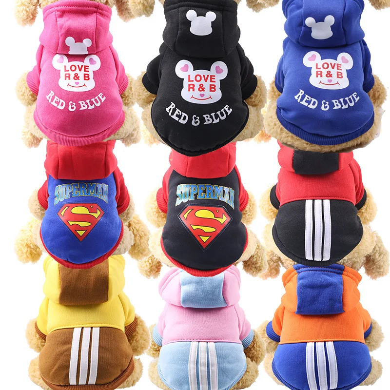 

Dog Hoodie Sweaters with Pockets Winter Warm Dog Clothes for Small Dogs Chihuahua Coat Clothing Puppy cat Custume