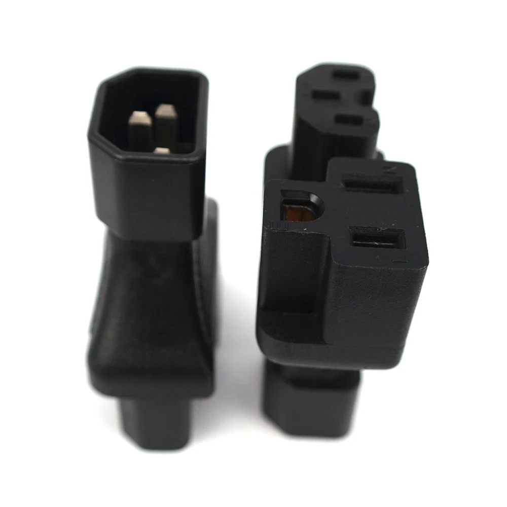 IEC320 C14 to Double IEC320 C13/C15/Nema 5-15R AC Power Adapter 3 Terminals split Socket Adapter Male to Female Power Adaptor