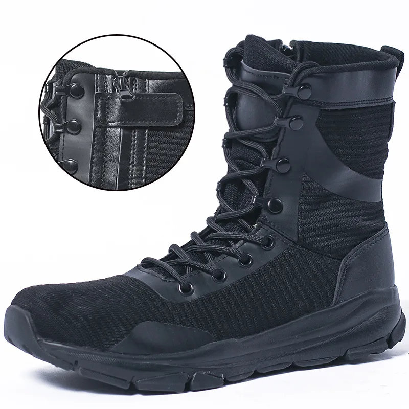 

Knitted Knitting Outdoor Breathable Casual High-top Ultra-light Wearresistant Shoes Off-road Lightweight Mountaineering Boots