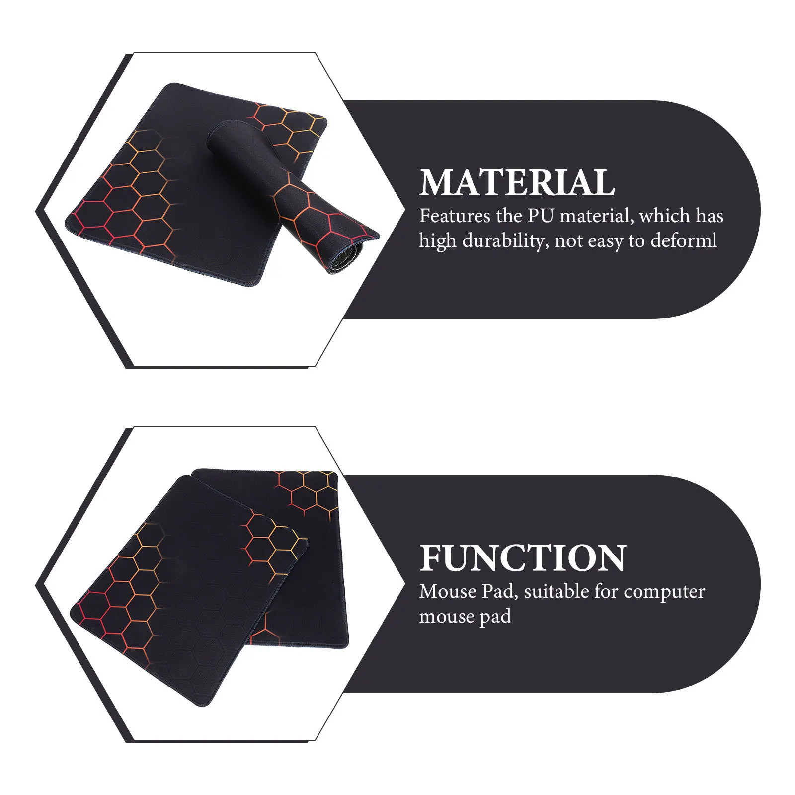 

4 Pcs Mouse Pads Pattern Mat Small Computer Wrist Desk for Desktop Cute Mousepad