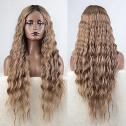 Synthetic Lace Front Wig Baby Hair Wig Long Deep Wavy 30