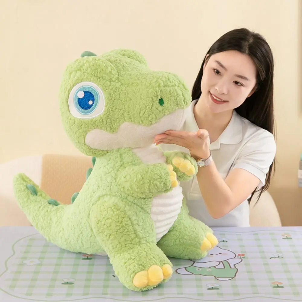 

Cute Fluffy Big Eyed Dinosaur Doll Soft Collection Cartoon Dinosaur Cute Appease Stuffed Animals Doll Festival Party Decor