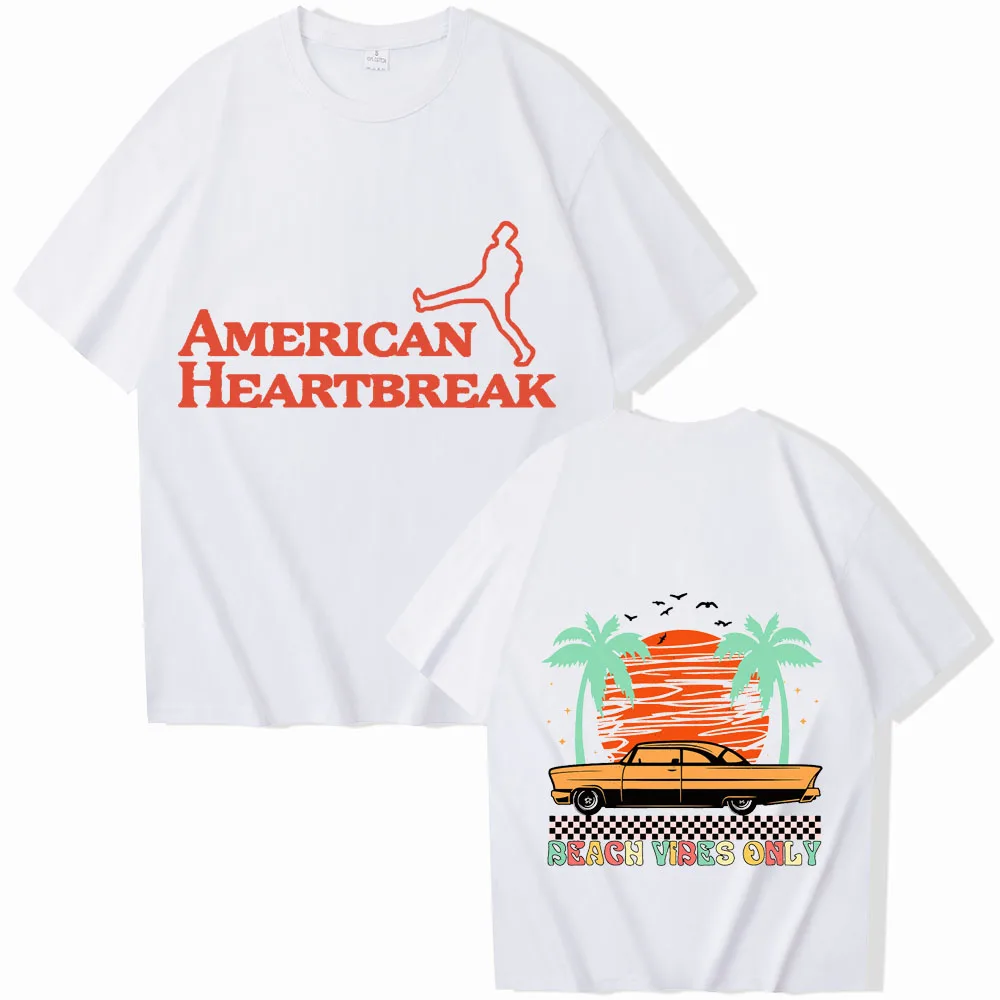 American Heartbreak Zach Bryan 2024 T-shirt Women Printing O-neck Summer Casual Shirt Oversized T Shirt T Shirt for Men