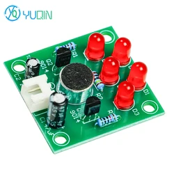 Voice Controlled LED Melody Lights is a DIY Electronic Kit that Can Flash with Rhythm for Practicing Soldering Circuit Boards