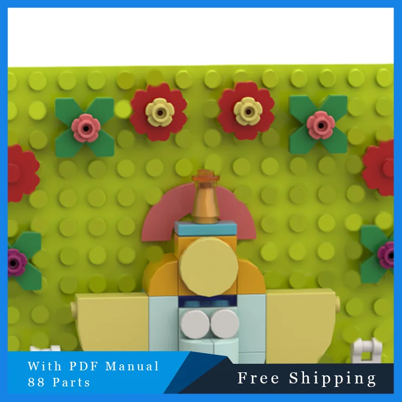 88 pièces avancé éléphant dieu modulaire créatif MOC blocs de construction enfants bricolage assemblage jouets éducatifs ensemble cadeaux de noël