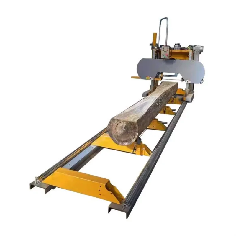 Band Saw Mills Wood Log Cutting Machine Large Scale Automatic Electric Hard Wood Cutting Log Band Sawmill Machine