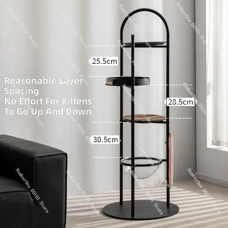 Luxury Multi Level Cat Tree Tower with Cozy Condo Nest and Sisal Scratching Posts Large Activity Center for Indoor Kittens