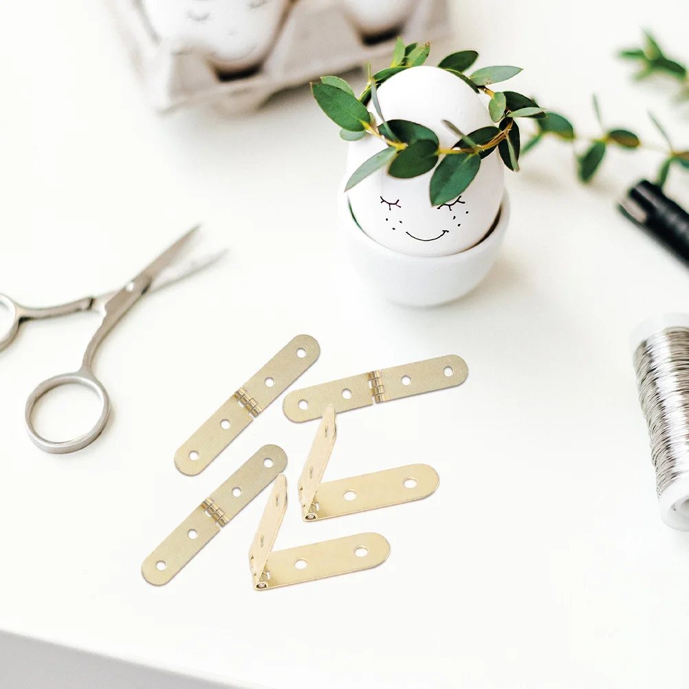 

30Pcs Jewelry Box Hinges Mini Iron Hinges for Wooden Case Sturdy Safe Practical Durable High Hardness Stable Performance