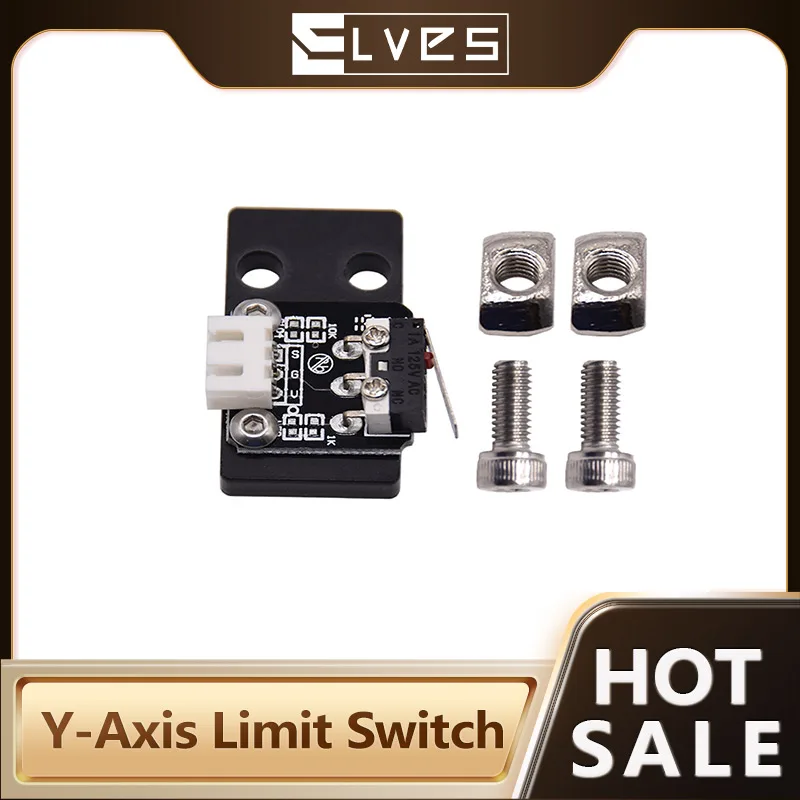 ELVES 3D Printer Accessory Y-axis Limit Switch Without Cable Suitable For Ender 3/3Pro/CR10/10S/PRO 3D Printers