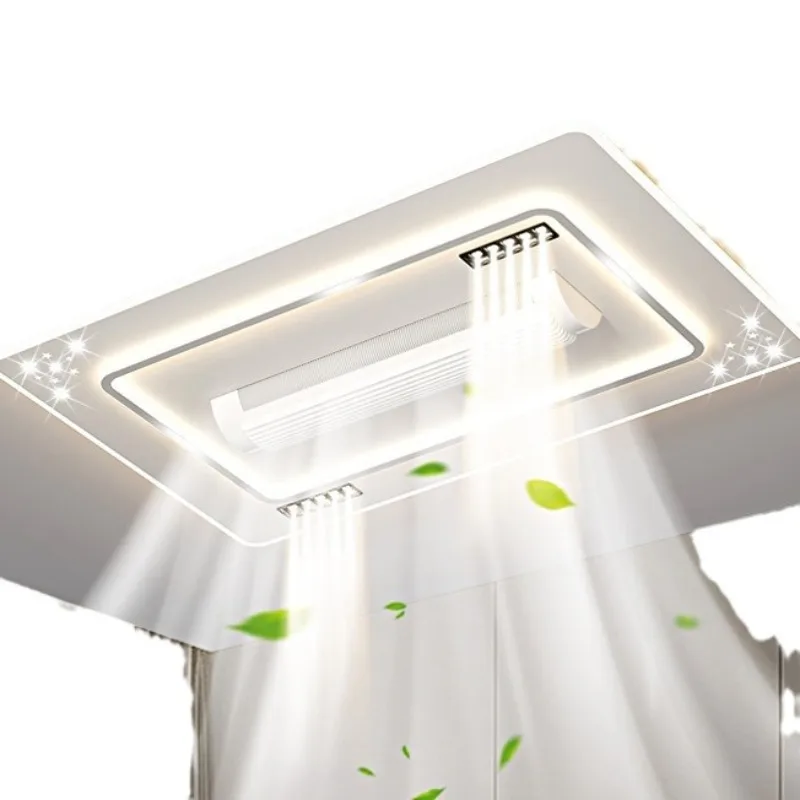 Modern Minimalist ABS Acrylic Bladeless LED Ceiling Fan Light Living Room Bedroom Whole House Decor