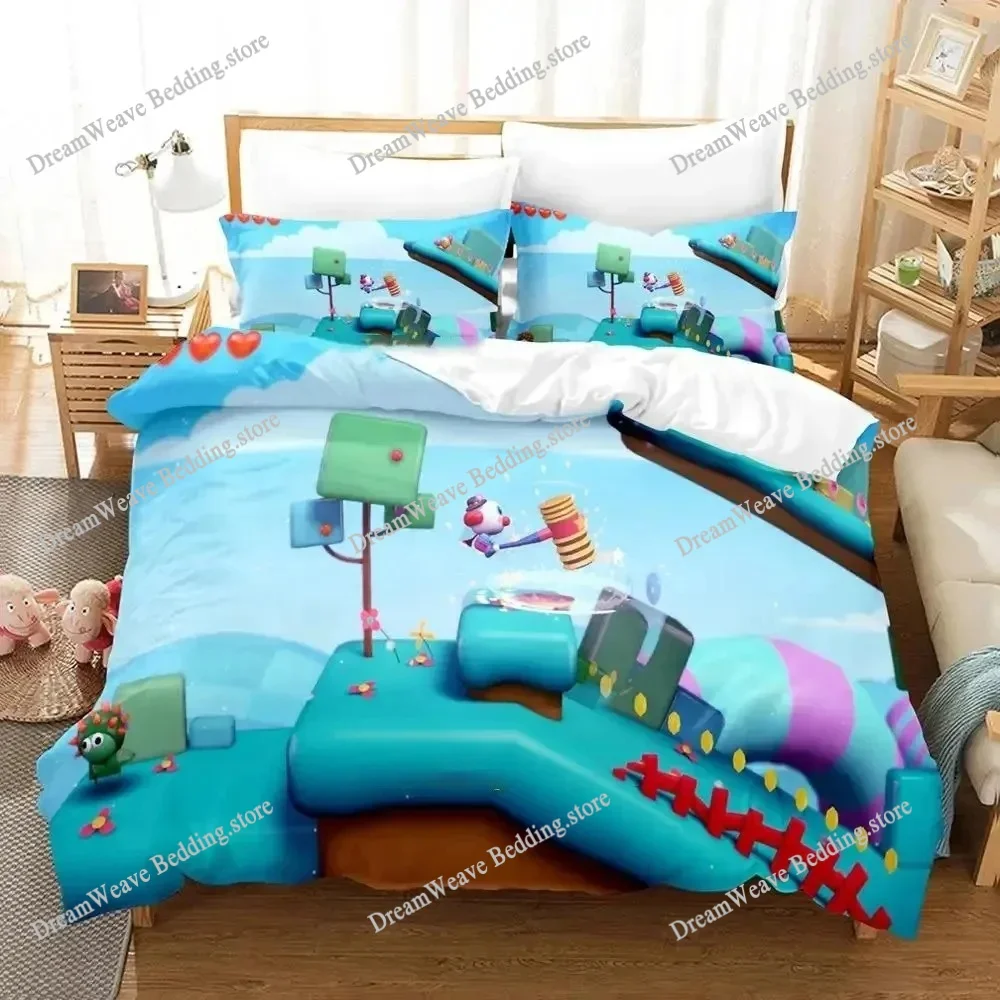 

Cartoon Game Ayo The Clown Duvet Cover Bed Set Quilt Cover Pillowcase Comforter King Queen Size Boys Adult Bedding Luxury Gift