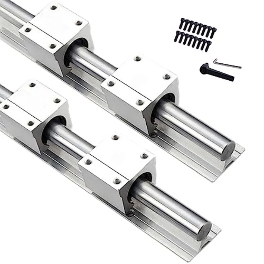 

2Pcs 16mm Linear Rail SBR16- + 4Pcs SBR16UU Slide Bearing Block Linear Sliding Guideway Length 31.5 inch for Fully suppoeted Sh