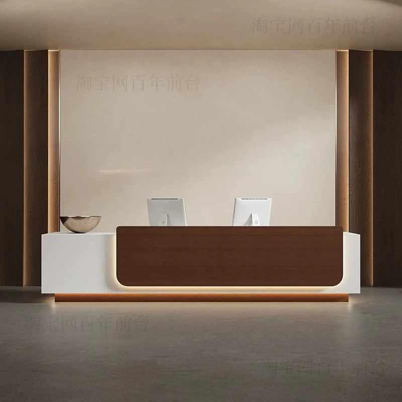 Design Executive Reception Desks Modern Luxury Unique Minimalist Reception Desks Simple Display Mostrador Commercial Furniture