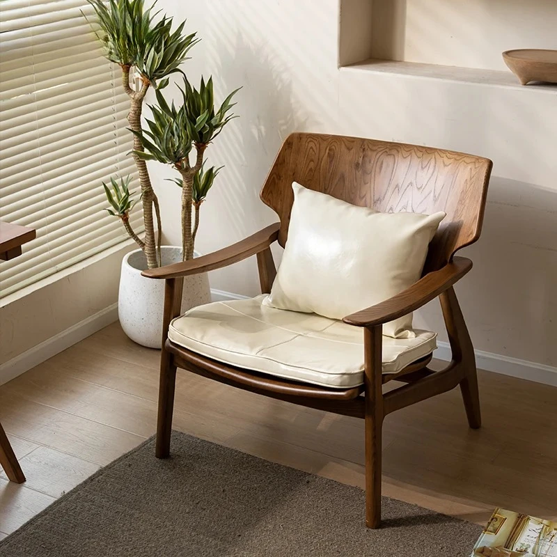 

chair wabi wind balcony living room designer reading chair medieval light luxury style