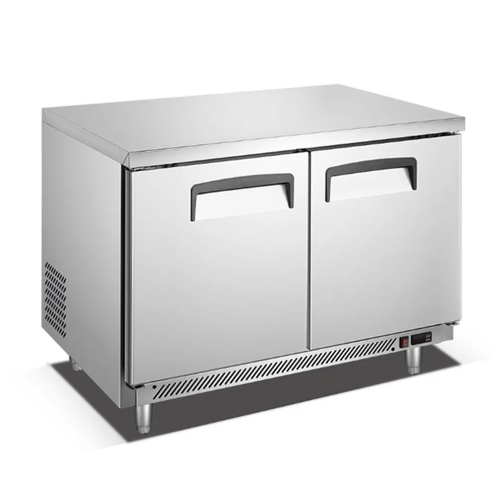 60" Under Counter Freezer & Chiller 2 Door Air Cooling