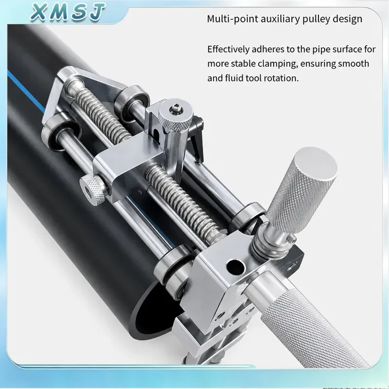 Rotary Scraper Tool 63-400mm HDPE Pipe Surface Cleaning Deburring Oxide Layer Removal for Fusion Welding