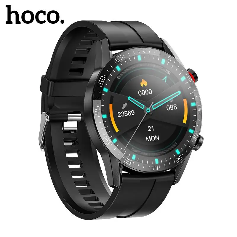 New Upgrade VersionHoco Y2 Pro 1.28inch TFT Screen IP68 Waterproof Sport Bracelet Heart Rate Sleep Monitor Call Version