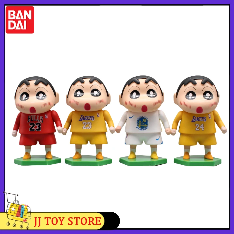 Cartoon Crayon Shin-Chan Figura Anime para Crianças, Série Basketball Boy, Ornamento de Carro, Coleção Boneca, Decoração, Presente de Aniversário