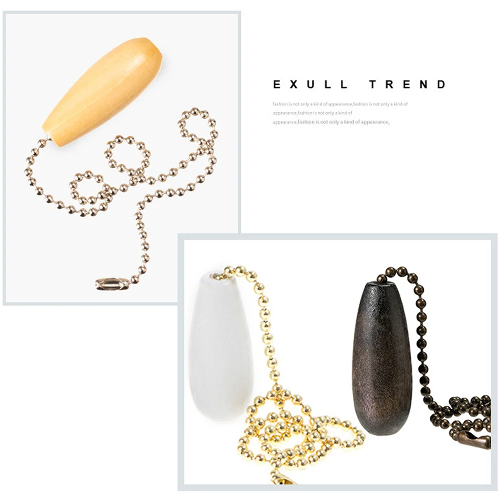Ceiling  Fan Chain Pulls Wooden Pull Chain Extension Pull Chain for Ceiling Light Lamp Fan Chain