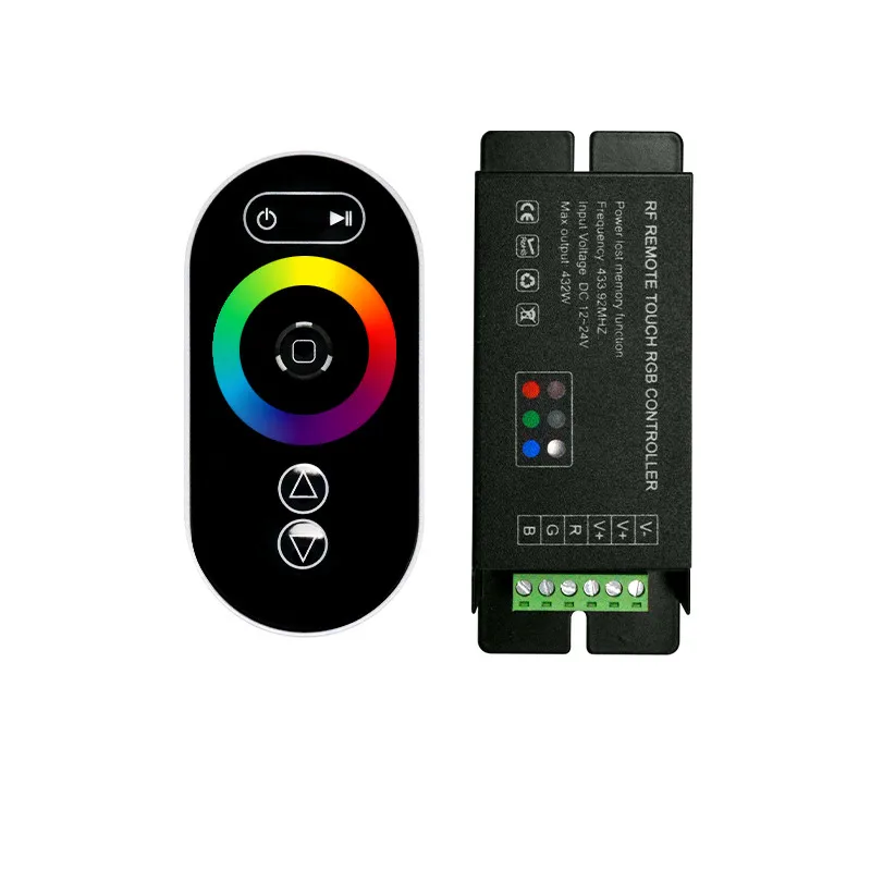 Tira de luz LED RGB con carcasa de hierro, controlador inalámbrico con 5 teclas, Control remoto táctil para Bar, iluminación exterior, cama, GT888