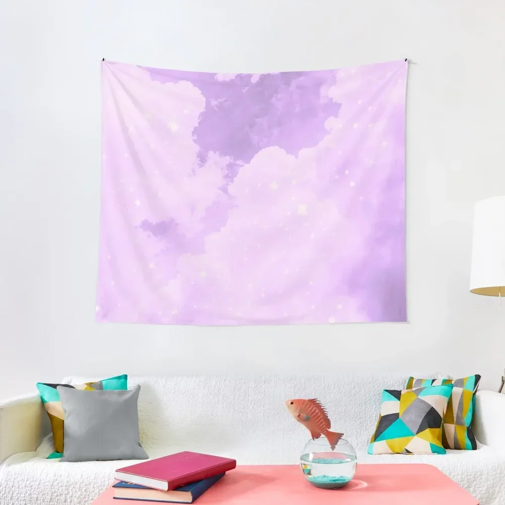 

Purple Cloud Glimmer Tapestry Room Aesthetic Wall Deco Room Decorator Tapestry