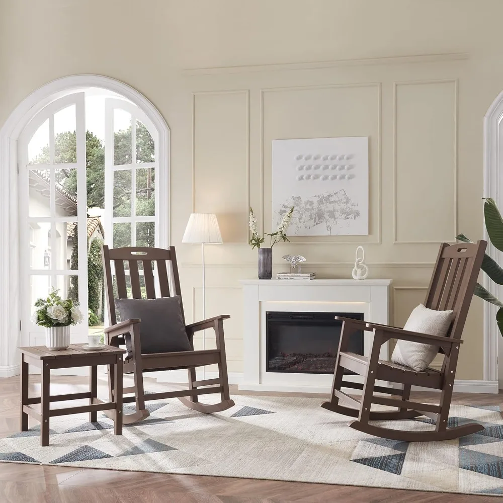 Outdoor Side Table, Weather Resistant Patio Side Table for Poolside, Garden and Front Porch