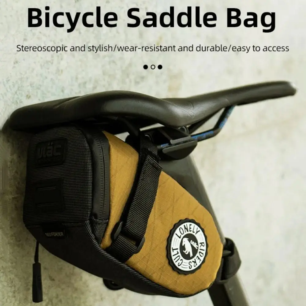

Portable 0.6/1/1.3L Bicycle Saddle Bag Mini Waterproof Bike Rear Seat Bag Tool Cycling Accessories Riding Bag