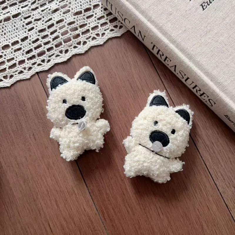 Premium Stuffed Plush Cartoon Puppy Dog Toy DIY Handmade Soft Cute for Shoes Hat Scarf Keychain Clothing Accessory