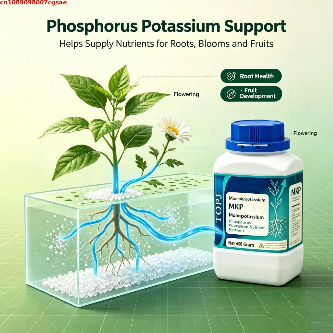 MKP Monokaliumphosphat, wasserlöslicher Phosphor-Kalium-Nährstoff für Topfpflanzen, Obst, Gemüse und den Hausgarten. – Detail 5
