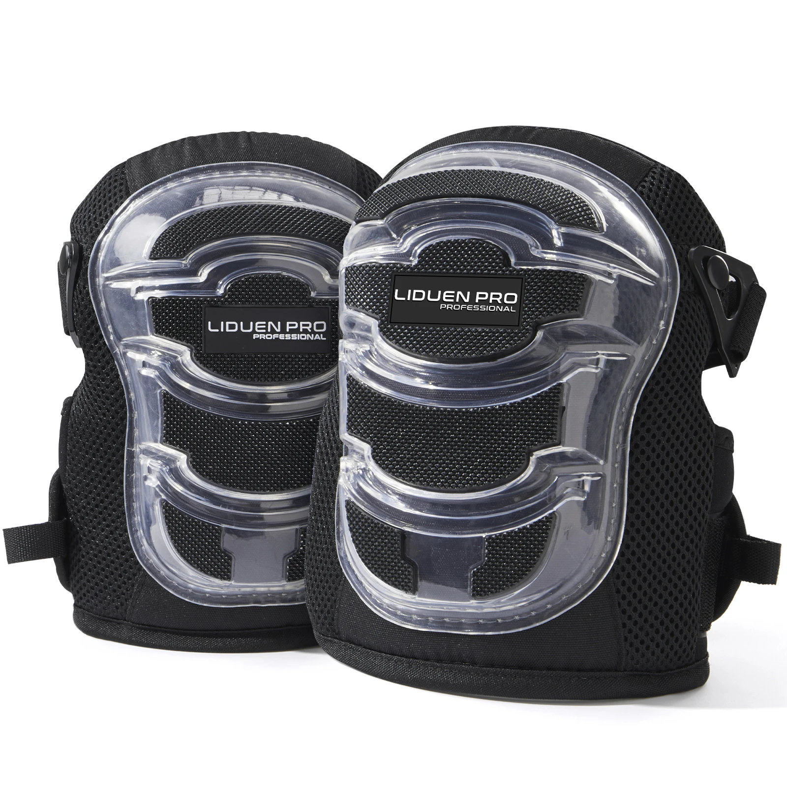 Heavy Duty Work Knee Pads for Men with Soft Gel Cushion, Strong Stretchable Straps For Construction Work, Gardening, Roofing