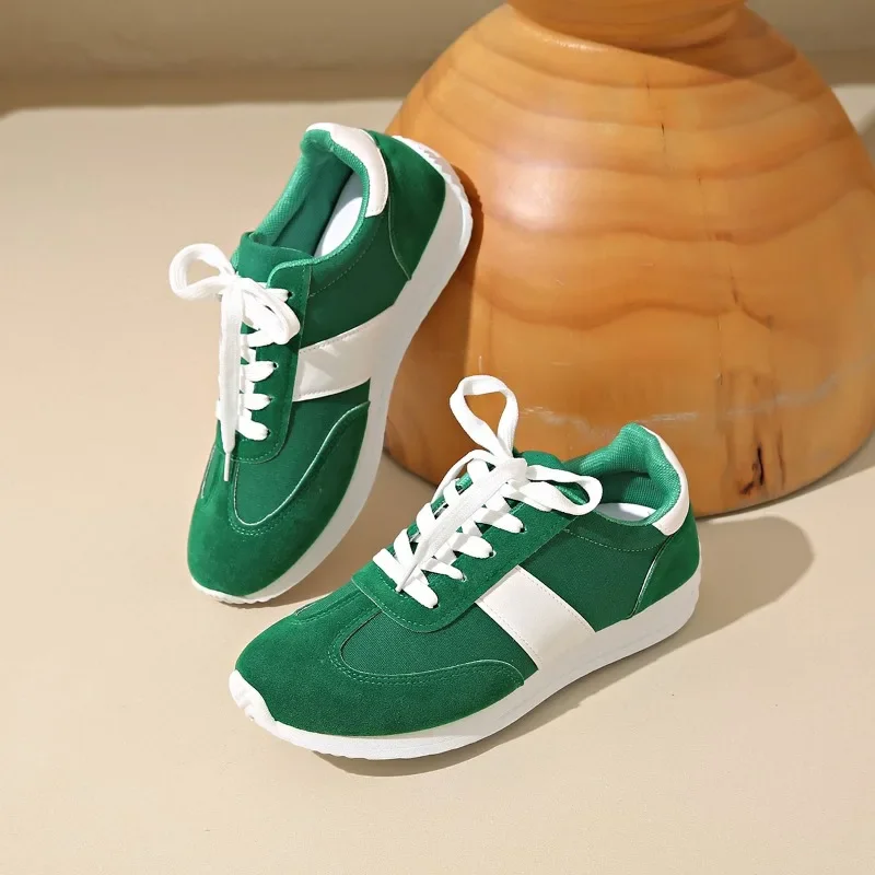 2025 رائجة البيع مختلط الألوان المرأة أحذية فلكنيز في الهواء الطلق كعب منخفض الدانتيل يصل أحذية رياضية تنوعا عالية الجودة السيدات حذاء كاجوال