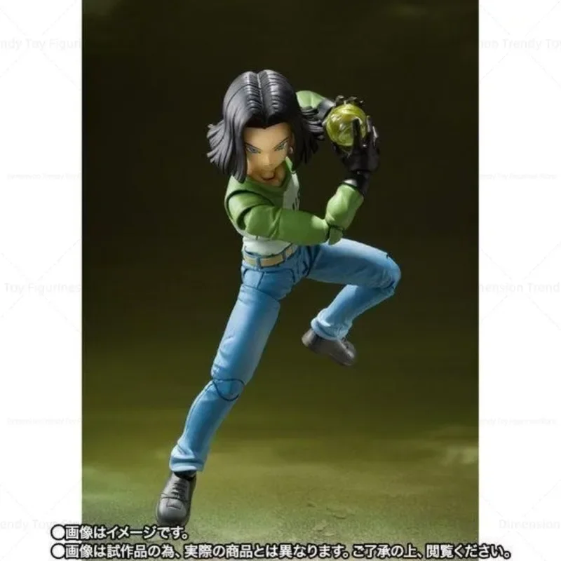 Bandai em estoque Shf Soul Limited Universe Survival Chapter Anime Dragon Ball Homem super artificial no. 17 Figura de ação modelo DT