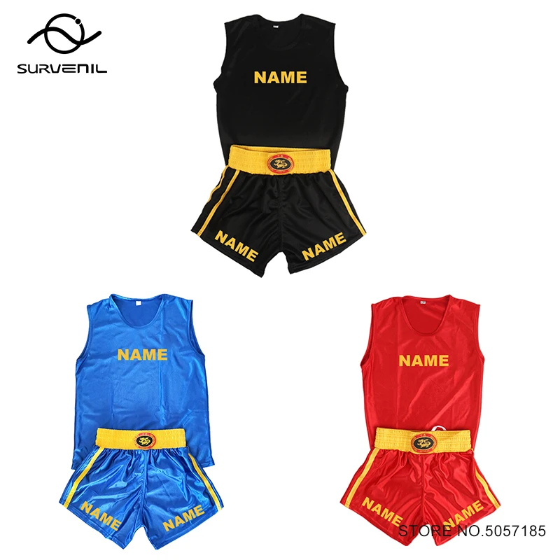 

Muay Thai Shorts Custom Wushu Sanda Martial Arts Uniform Men Women Kids Boy Girl Kickboxing Cage Fight Grappling Boxing Shorts