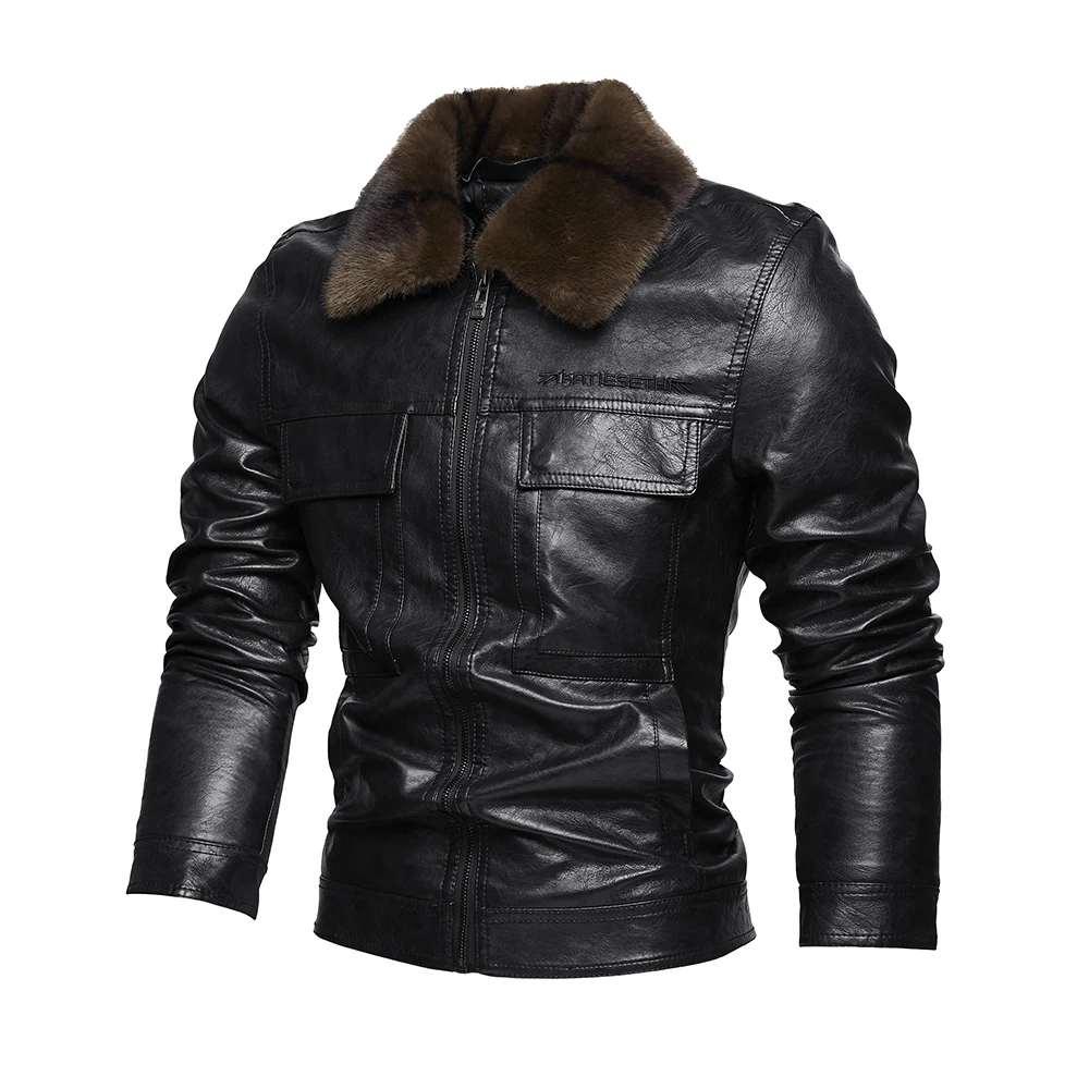 

Мужская куртка из искусственной кожи на молнии, повседневная ветровка, мотоциклетная куртка, байкерская верхняя одежда, пальто