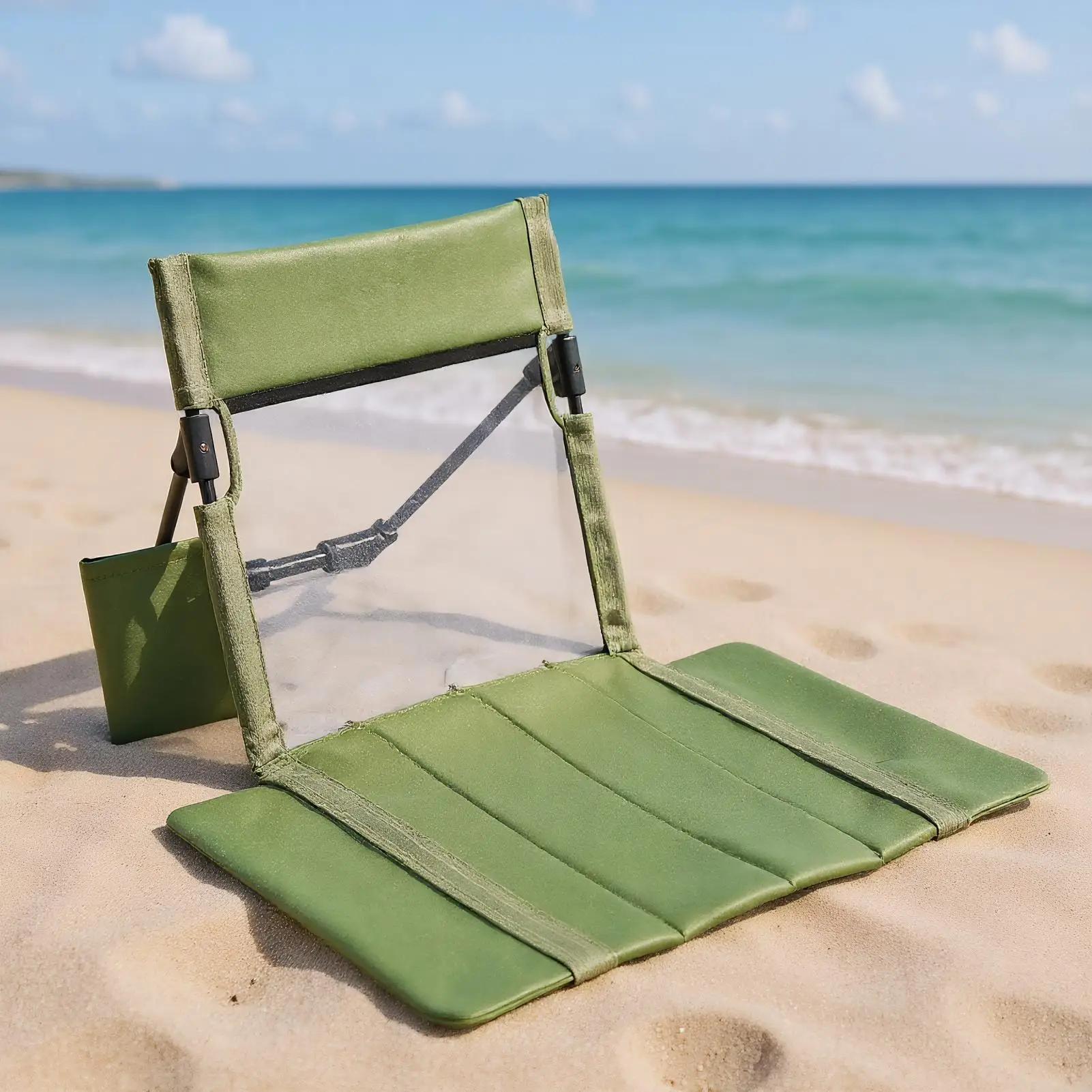

Bleacher Seat Foldable Camping Sitting Mat Portable Relief Seat With Backrest For Beach Garden Fishing Travel Camping Stadium