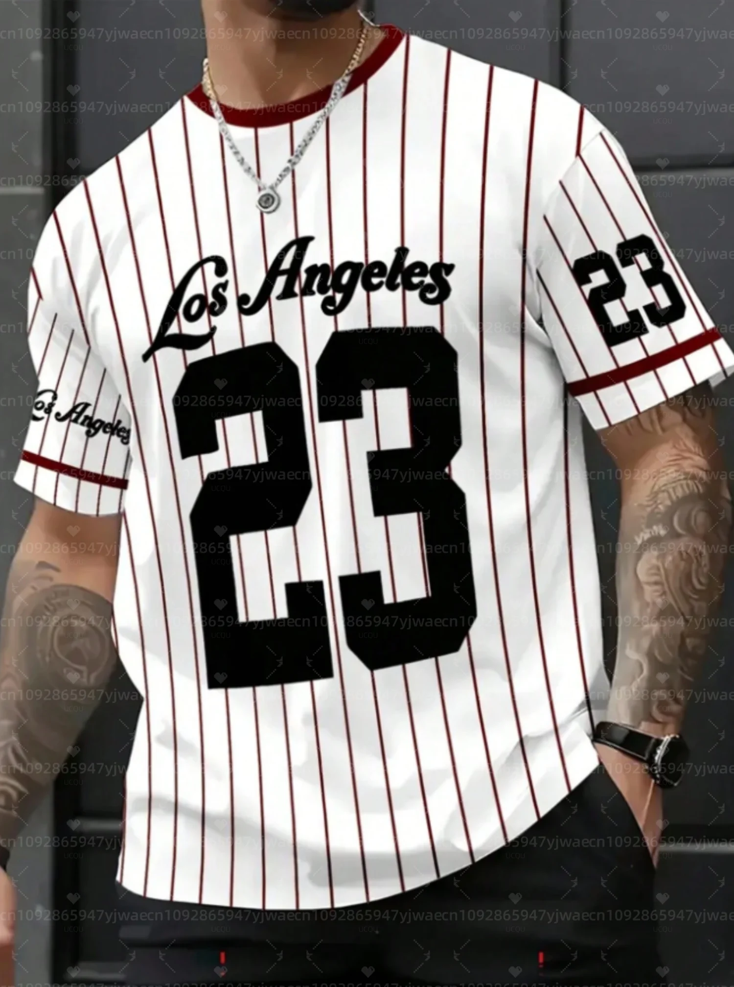 

Летняя повседневная футболка унисекс 2026 LOS ANGELS 23, мужская футбольная майка, женская пляжная футболка с коротким рукавом для серфинга