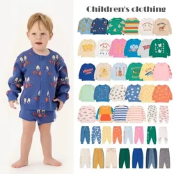 2024 New Autumn Winter Baby Sweatshirt Fashion Cartoon Girl Cardigan Sweater Casual Cotton Boy Hoodies Pullover Children's Top