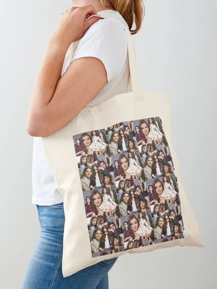

hailee steinfeld Tote Bag Handbags women Women's bags shopping trolley bag Canvas