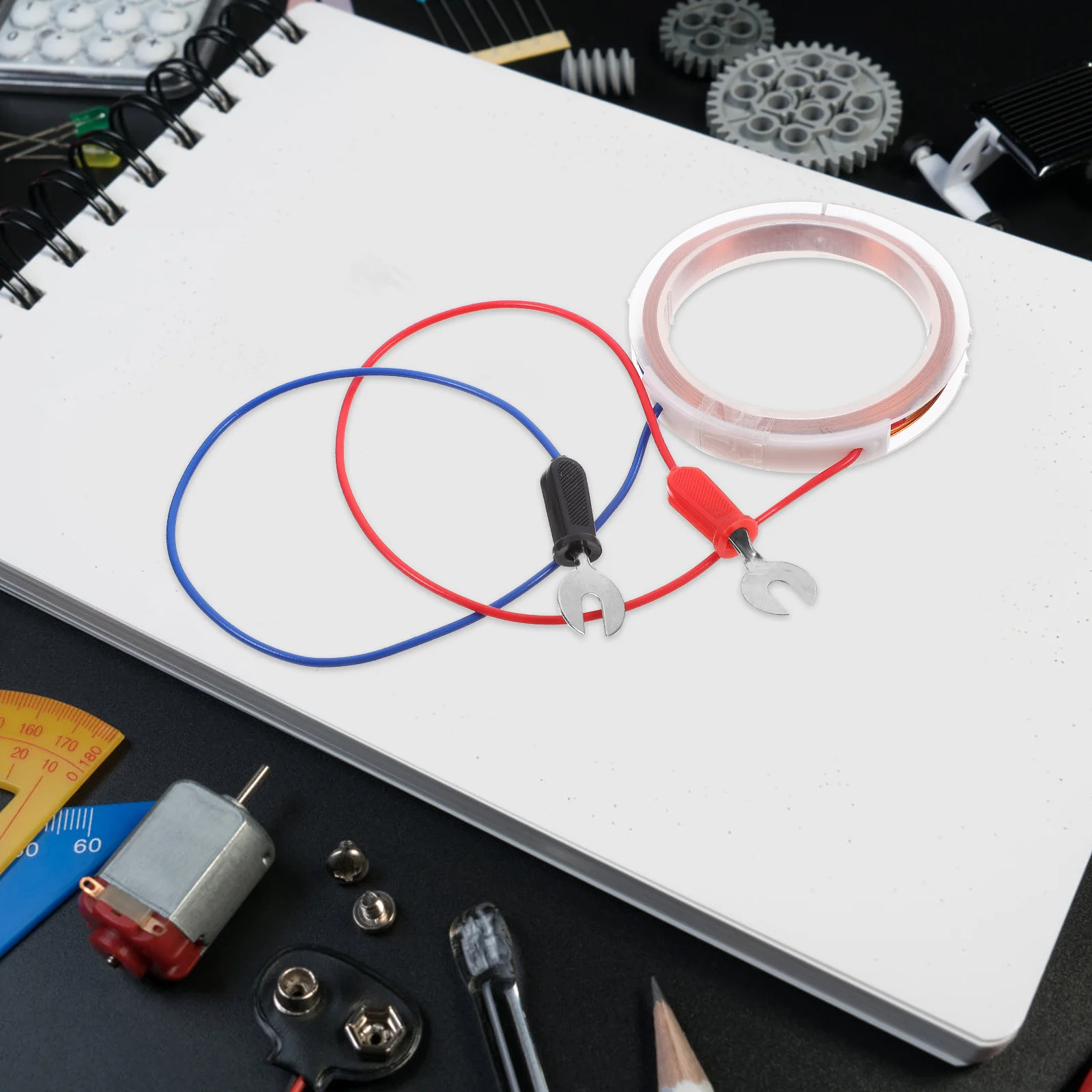Fil de cuivre rond, bobine expérimentale électromagnétique, expérience scientifique physique, accessoire d'enseignement, assemblage de Circuit électrique à monter soi-même
