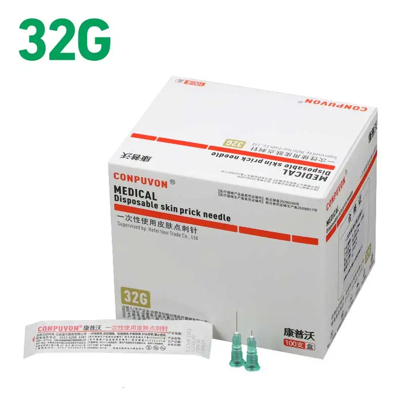 32G needle Piercing Transparent Syringe Injection glue Clear Tip Cap ForPharmaceutical injection needle 32G 4mm 13mm