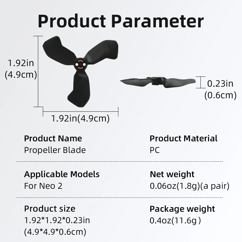2 Pairs Colorful Spare Propellers For DJI NEO 2 Noise Reduction Blades Drone Replacement Parts With Screwdriver