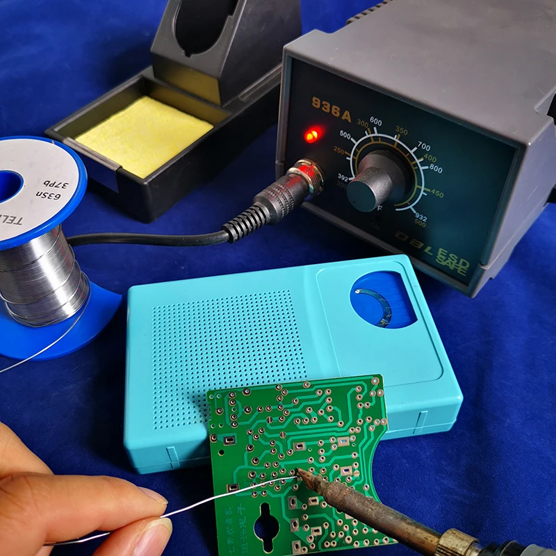DIY zestaw elektroniczny zestaw do montażu radia AM 7 rurka nauczanie szkolenia płytka drukowana praktyka spawania montaż lutowniczy ZX2050B — zdjęcie 6