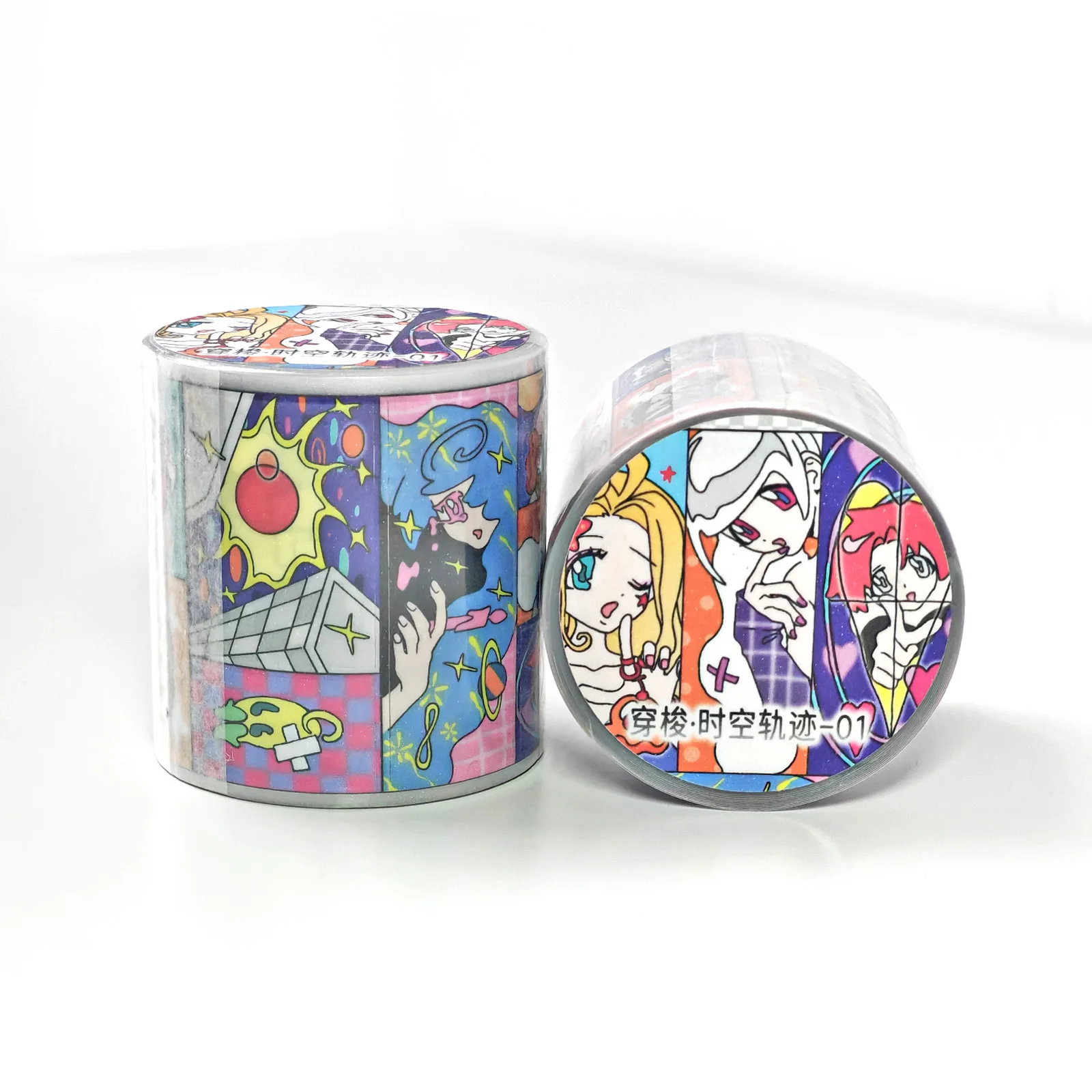 لفة لاصقة لاصقة لطيفة على الطراز القديم من PET