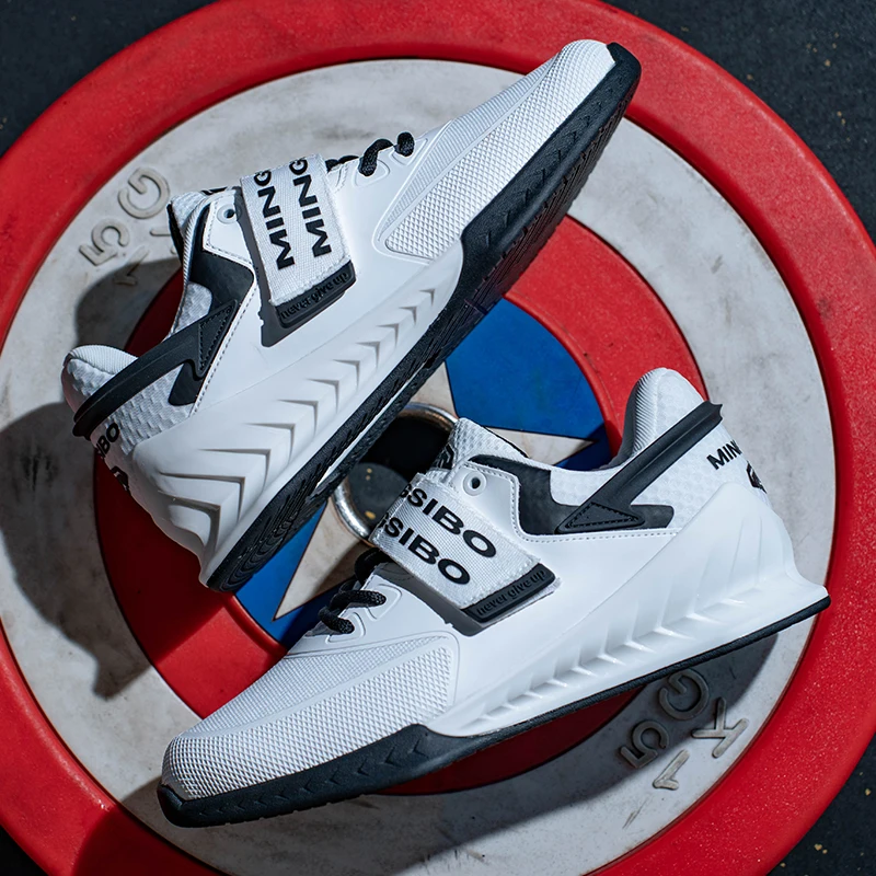 

Men New Weightlifting Shoes Non Slip Male Weightlifting Footwears Training Sneakers Comfortable