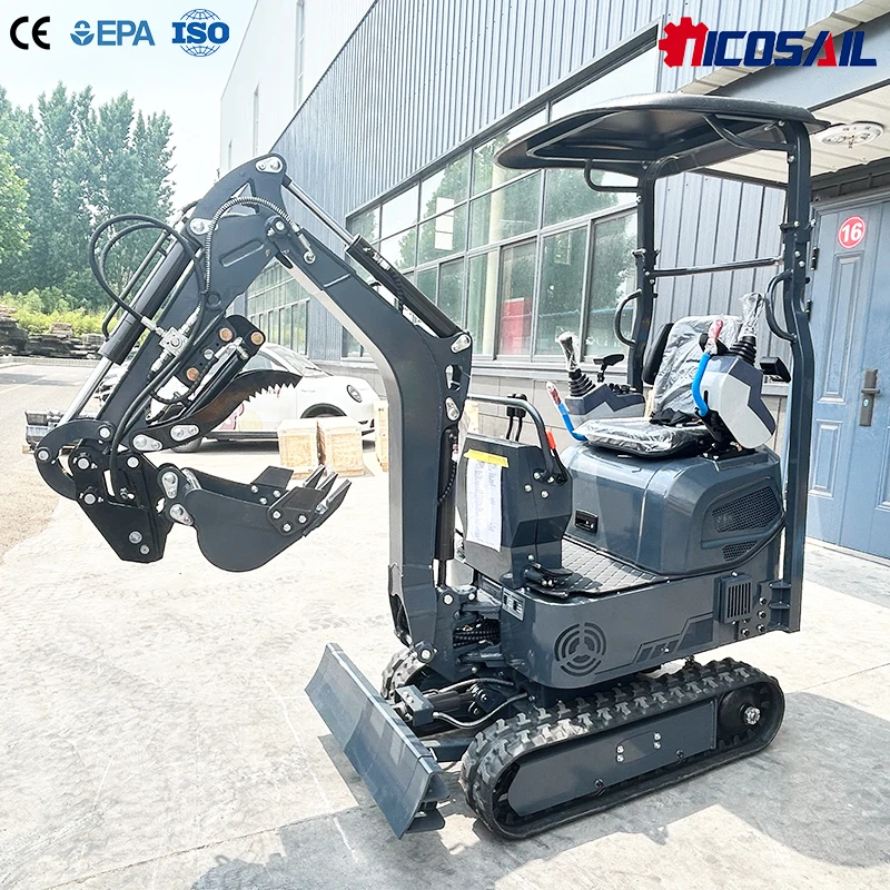1.2 Ton Mini Excavator Small Crawler Earthmoving Machine for Orchard Farm Landscaping and Road Construction