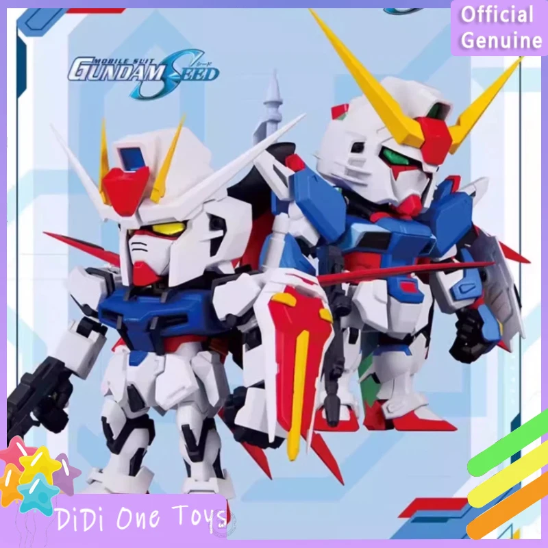 

Genuine Bandai QMSV MINI STRIKE&DESTINY GUNDAM Blind Box Model Figures Collection Desktop Ornament Fashion Trend Gift